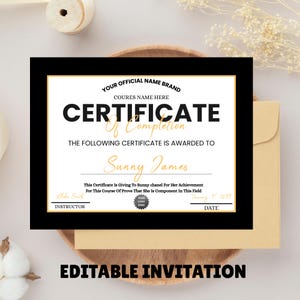 Certificate of Completion Template, Lash Training Certificate, MUA Beauty Certificate, Nails Certificate, Hair Braids Certificate Template