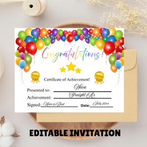 Printable Award Certificate For Kids – Fun Recognition - Instant Download - PDF