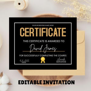 Certificate of Completion Template, Lash Training Certificate, MUA Beauty Certificate, Nails Certificate, Hair Braids Certificate Template