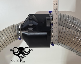 3-Port Dust Collector Manifold – 4" Hose Branch-Line Tool Selector – Vacuum Selector Switch – OctoVac XL