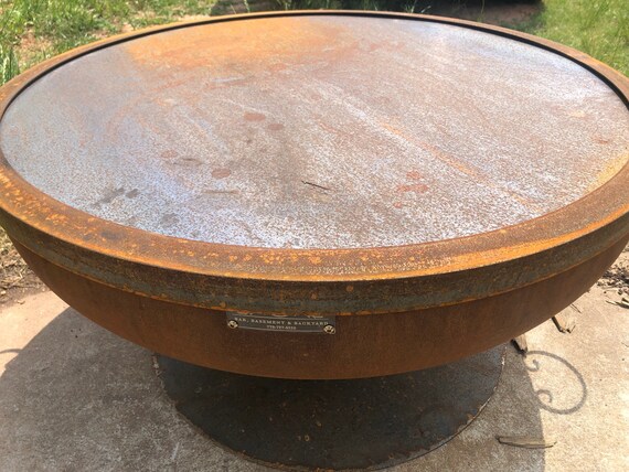 Fire Pit Snuffer Lid For 36 Pit Steel Fire Pit Metal Etsy