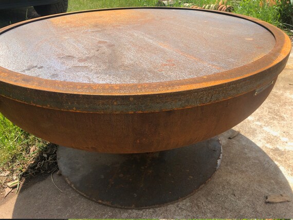 Fire Pit Snuffer Lid For 48 Pit Steel Fire Pit Metal Etsy