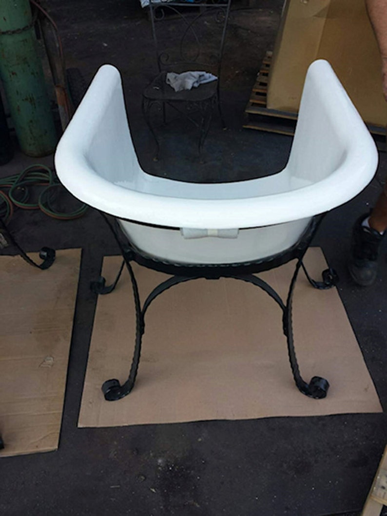 Loofah Loungers claw foot cast iron bath tub lounge chairs Etsy