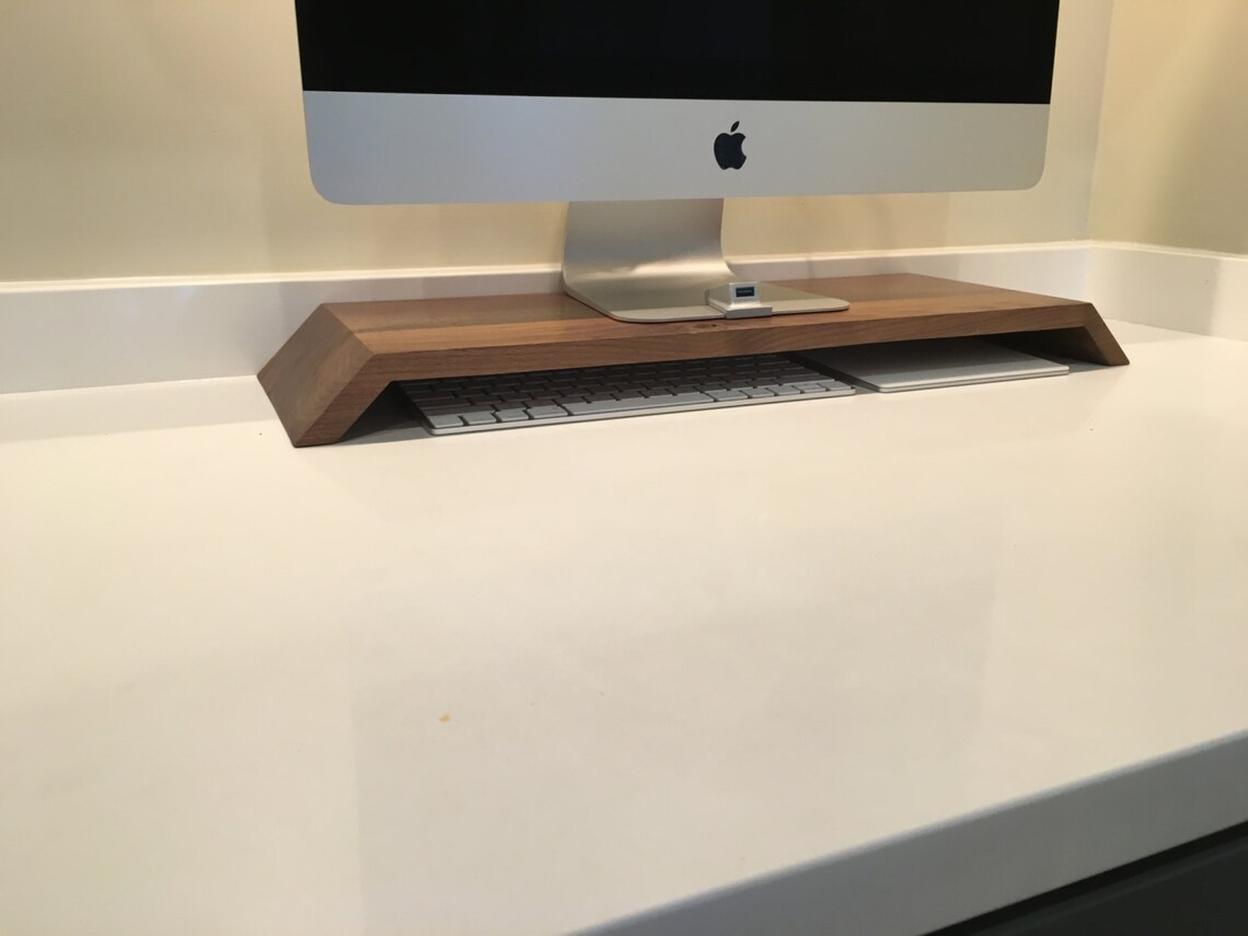 Walnut Imac Computer Stand Etsy