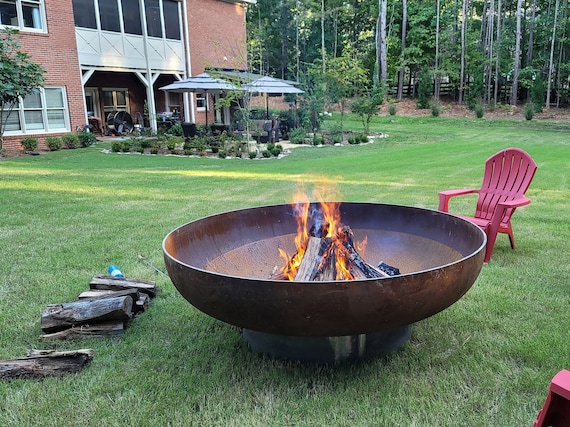 Metal Fire Pit Huge Fire Pit Large Fire Pit Backyard Outdoor Fire