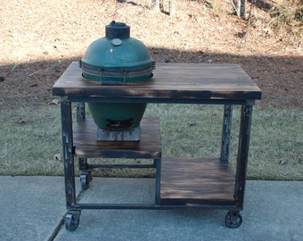 Grilling table for Green Egg Komodo Joe Grill sized to fit your space