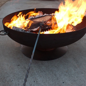 Steel Fire Pit 36" Steel fire pit firepits fire pit bowl metal fire pit firepits handmade fire pit backyard fire pit