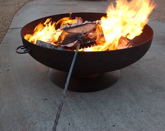 Steel Fire Pit 36" Steel fire pit firepits fire pit bowl metal fire pit firepits handmade fire pit backyard fire pit