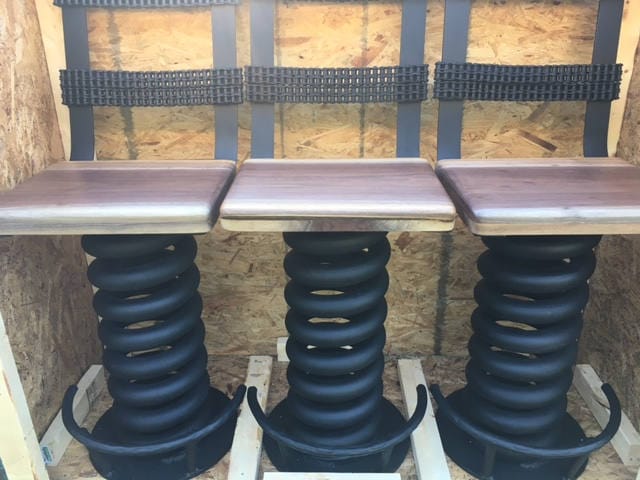 Truck Spring Bar Stool Pictured Is With Back Footrest And 50