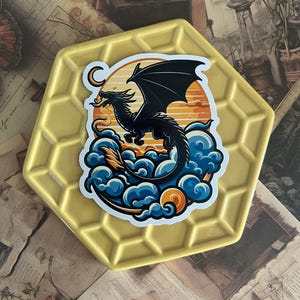 Fourth Wing, Tairn, Violet Sorrengai Bookish Sticker