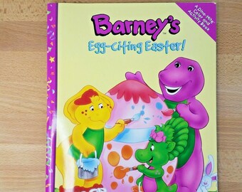Barney Coloring Book Etsy