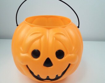 Details about   18” Doll Halloween Pumpkin Bucket Orange With Orange Handle 