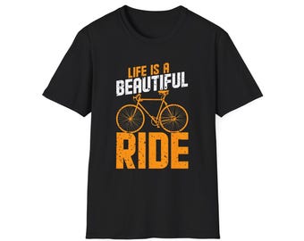 Life is a Ride Cycling T-Shirt, Unisex Softstyle