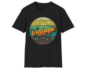 Vintage Graphic T-Shirt: Unisex Softstyle Ring-Spun Cotton Tee