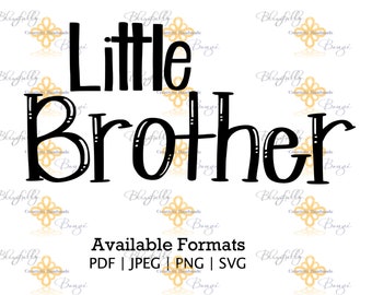 NEW-LITTLE BROTHER Hand letter cut file