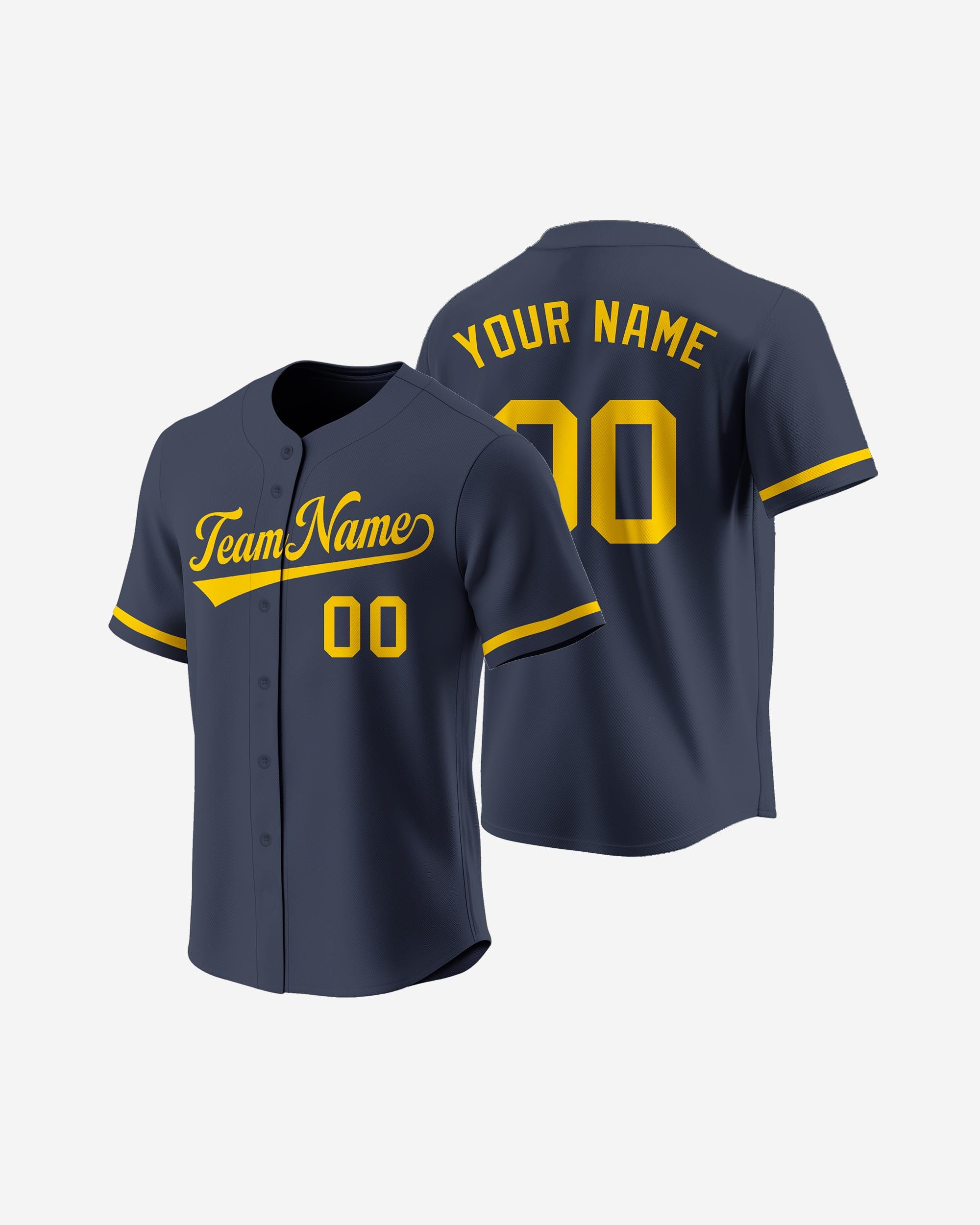 Navy Blue Football Jersey With Gold Number - Etsy