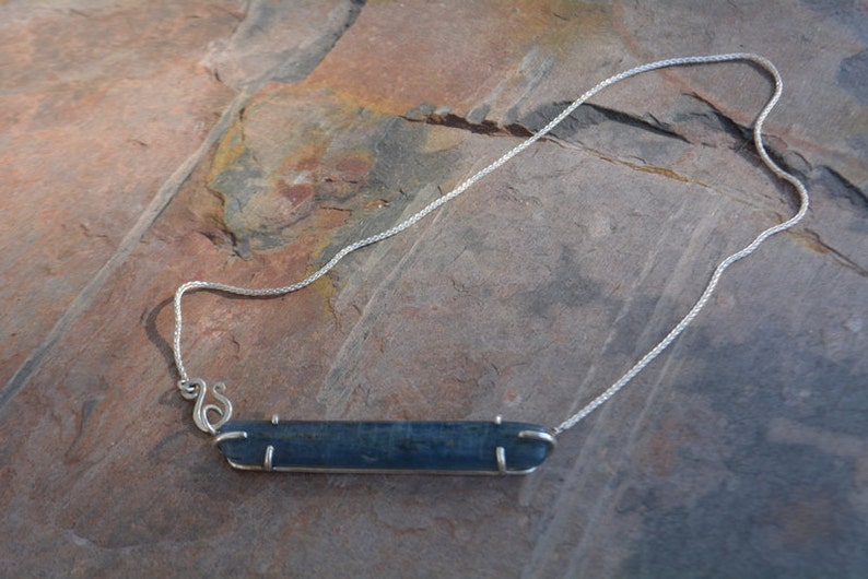 Kyanite Necklace Sterling Silver Handmade Made to Order