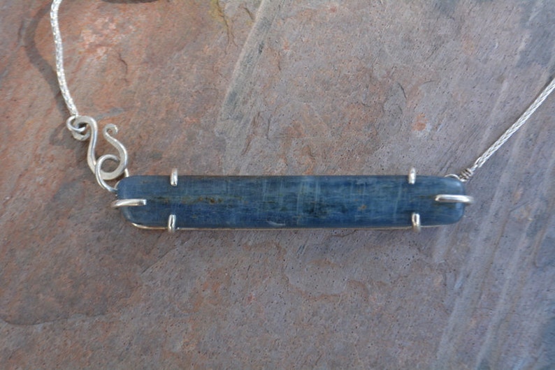 Kyanite Necklace Sterling Silver Handmade Made to Order