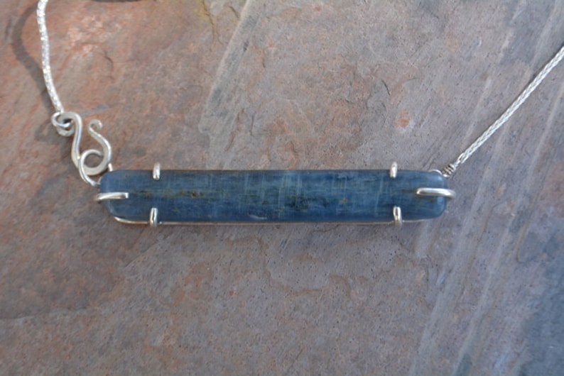Kyanite Necklace Sterling Silver Handmade Made to Order