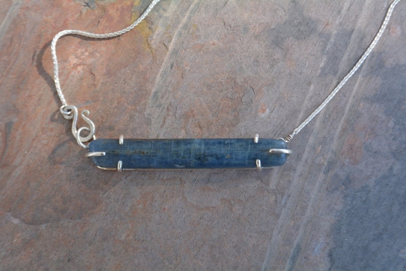 Kyanite Necklace Sterling Silver Handmade Made to Order