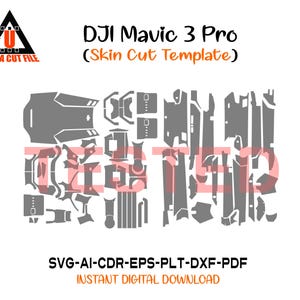 Dji mavic 3 PRO Haut Vorlage Vektor Haut Haut Schnittdatei Haut Stanzen Layout Hautstrickdateien svg Haut Dji Mavic 3 PRO Haut Schnittdatei