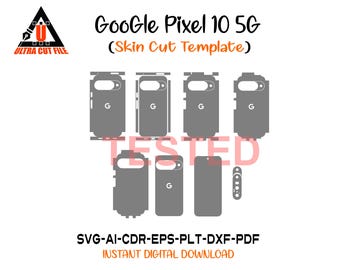Google Pixel 10 Pro Fold 5G Skin vector template file skin die cut layout Google Pixel 10 Pro Fold 5G Skin Cut File.