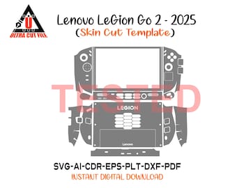 Lenovo Legion Go 2 - 8ASP2 - 83N0 (2025) スキンテンプレートベクタースキンレイアウトスキンダイLenovo Legion Go 2 スキンカットファイル