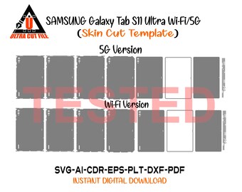 Samsung Galaxy Tab S11 Ultra skin vector template skin layout skin die cuts - Samsung Galaxy Tab S11 Ultra Skin cut file