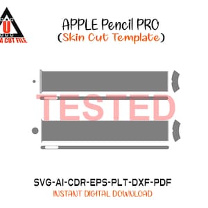 Apple Pencil Pro skin template vector skin die cuts skin cut file skin layout skin die cuts file svg skin Pencil Pro skin cut file