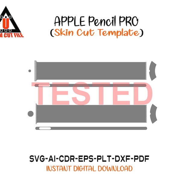 Apple Pencil Pro skin template vector skin die cuts skin cut file skin layout skin die cuts file svg skin Pencil Pro skin cut file