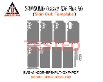 Samsung Galaxy S26 Plus 5G skin vector template skin layout skin die cuts - Samsung S26 Plus Skin cut file - Samsung S26 Plus SVG Cut File