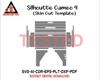 Plantilla de piel para Silhoutte Cameo 4, diseño de piel vectorial, archivo de troqueles de piel, piel SVG, Cricut, Silhouette, archivo de corte de piel para Silhoutte Cameo 4