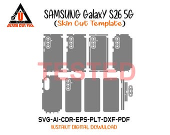 Samsung Galaxy S26 5G skin vector template skin layout skin die cuts - Samsung S26 Skin cut file -Samsung S26 Cut File