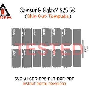 Samsung Galaxy S25 5G skin template vector skin layout skin die cuts file svg skin Cricut Silhouette Samsung S25 Skin cut file