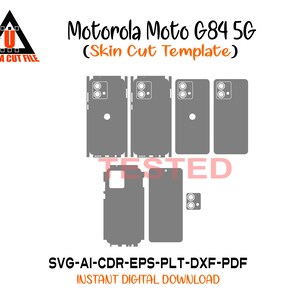 Motorola Moto G84 5G Skin Vector Mall filskin die cut layout