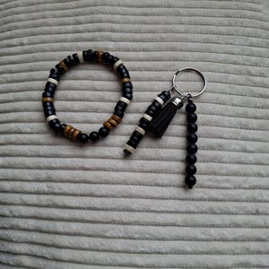 men's bracelet and key ring