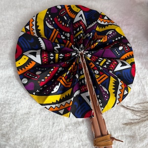 African wax fan – Handmade and foldable