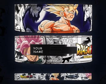 Cinturón de palanca de anime Dragon Ball Z / Cinturón de levantamiento de pesas / Cinturón de levantamiento de palanca DBZ Cinturón de gimnasio Anime Vegeta Cinturón de levantamiento de pesas Goku / Cinturón de palanca Goku