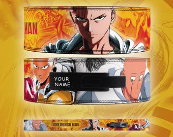 One punch man Saitama Anime Lever Belt | Cinto de levantamento de peso | Saitama Lever Lifting belt Anime Gym Belt Cinto de levantamento de peso Saitama Lever Belt