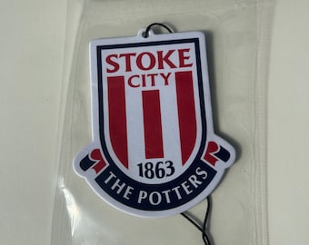 Stoke City Crest Car Air Freshener - Black Ice Scent