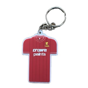 Liverpool retro replica shirt sleutelhanger cadeau, vaderdag, verjaardagssleutelhanger. LFC-kampioenen. Eredivisie. Geweldig cadeau. Retro replica-shirt.