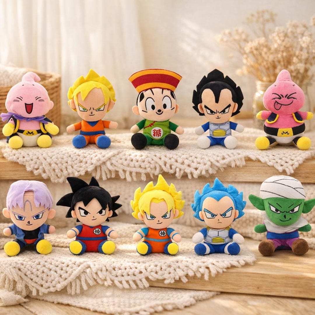 Dragon Ball Z Plush Toys 20cm Anime Characters Stuffed Dolls Gift - Etsy