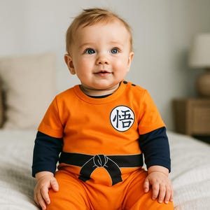 Dragon Ball Z Baby Romper: Goku Bodysuit, Anime Cosplay