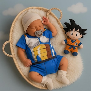 Anime Baby Clothes Set | Cute Dragon Ball Romper | Infant Outfit Gift | Baby Boy Cosplay Costume | Baby Shower Idea