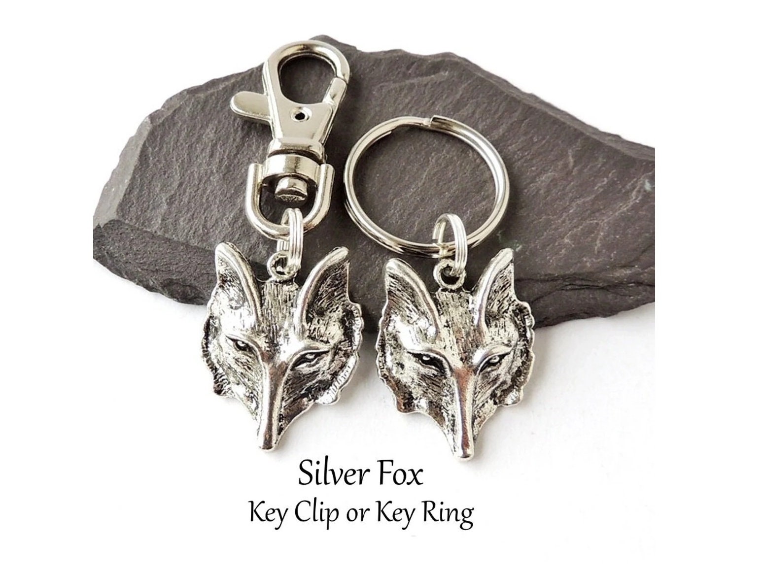 Silver Clip Keyring