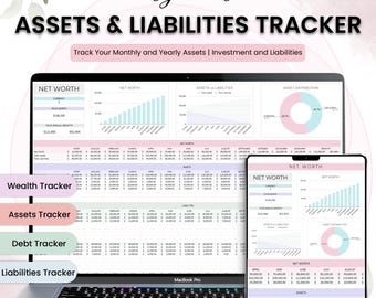 Net Worth Tracker: Assets & Liabilities Google Sheet (Digital Download)