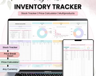 Produktpriskalkylator och lagerspårare (Google Sheet)