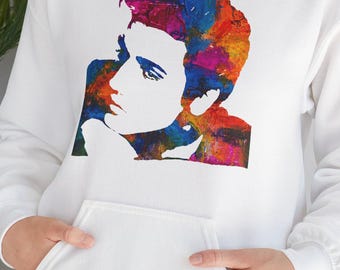 Elvis Presley King of Rock and Roll vintage retro unisex hoodie voor Elvis-fans