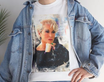 Camiseta unisex con look retro vintage de El diablo viste de Prada, arte de fan de Miranda Priestly
