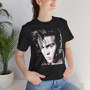 本人着 ジョニーデップ ジョニー Tシャツ 30s 40s 50s ヴィンテージ ジョニー デップ フォトプリントTシャツ メンズS 古着 Johnny Depp